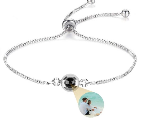 Pulsera ajustable con foto personalizada