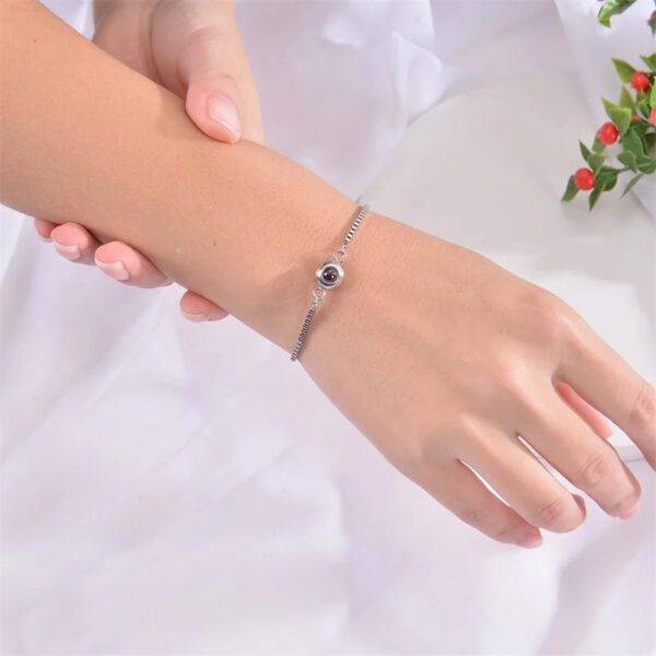 Pulsera ajustable con foto personalizada