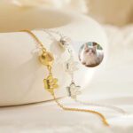 Pulsera Personalizada Huella de Gato con Foto