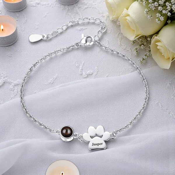 Pulsera Personalizada de Perro con Huella y Foto: imagen 2