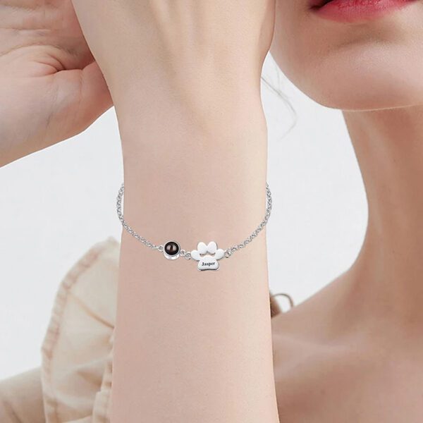 Pulsera Personalizada de Perro con Huella y Foto: imagen 3