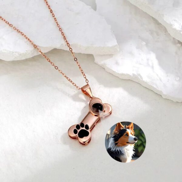Colgante hueso con foto personalizada