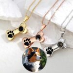 Colgante hueso con foto personalizada