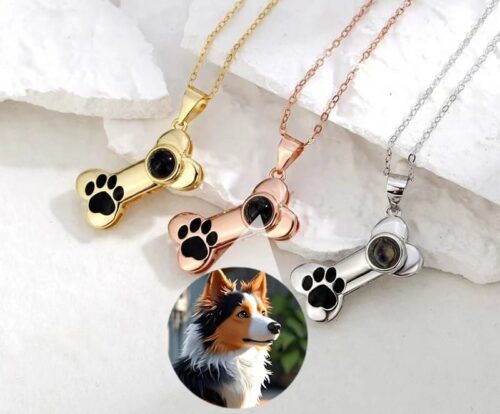 Colgante hueso con foto personalizada: imagen 1