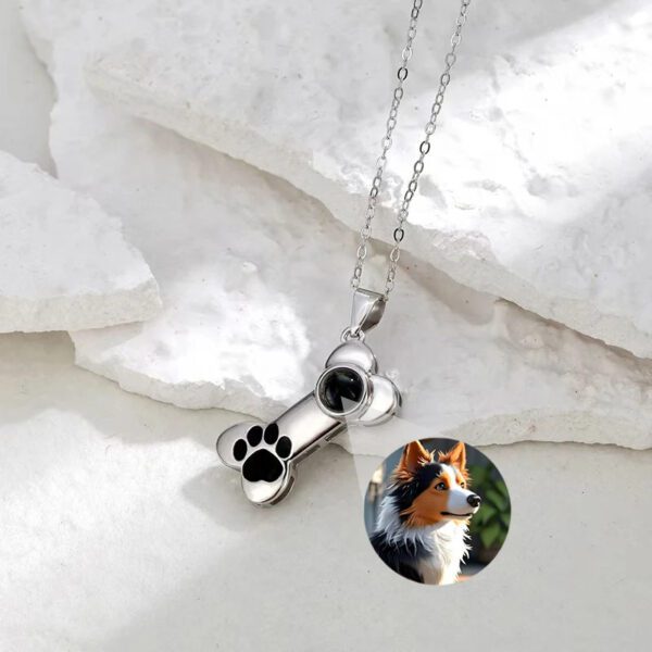 Colgante hueso con foto personalizada