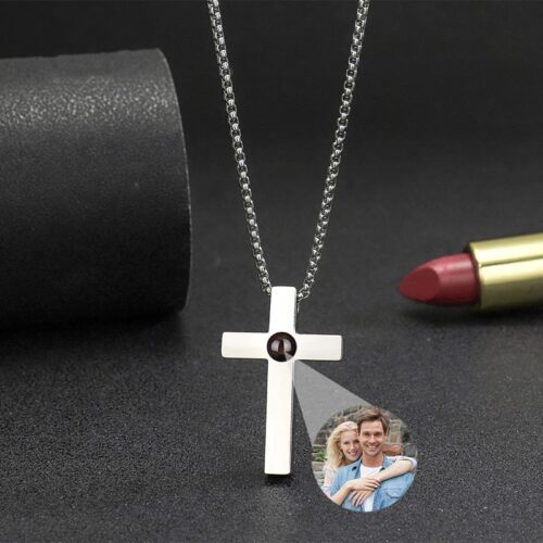Colgante Cruz con Foto Personalizada: imagen 2