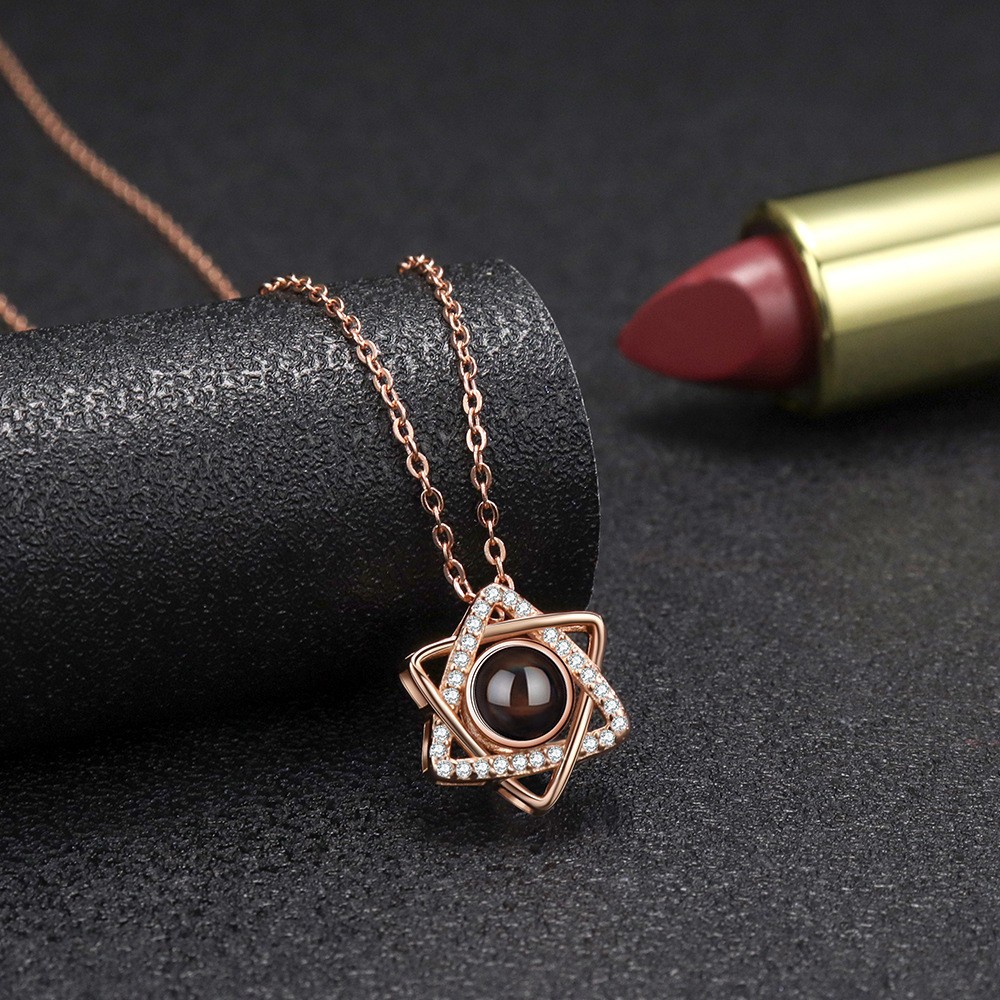 Colgante estrella con foto personalizada