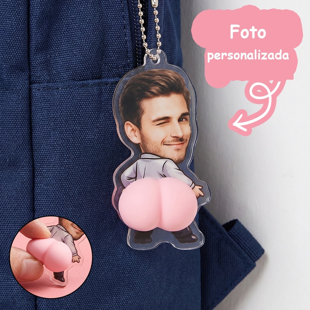 Llavero personalizado con foto 3D divertido regalo despedida de soltero