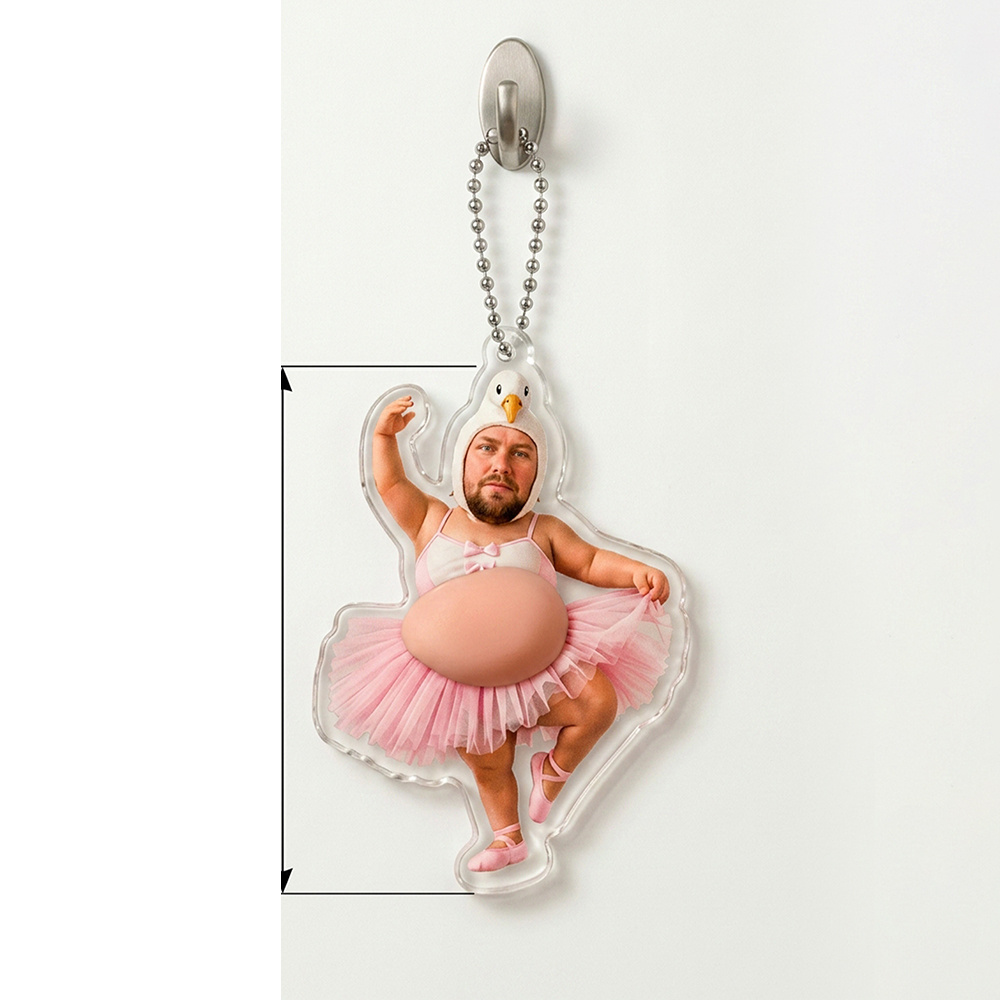 Llavero personalizado con cara y barriga 3D Bailarina de Ballet