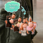 Llavero Personalizado con Cara y Barriga 3D Blandita Antiestrés