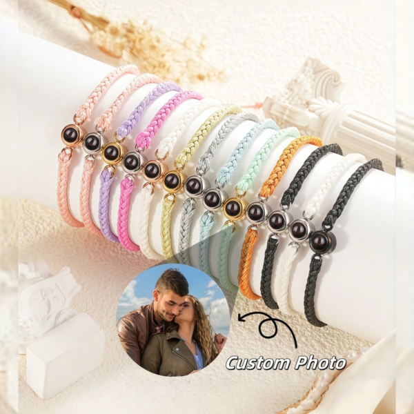 Colores disponibles pulsera cuerda trenzada
